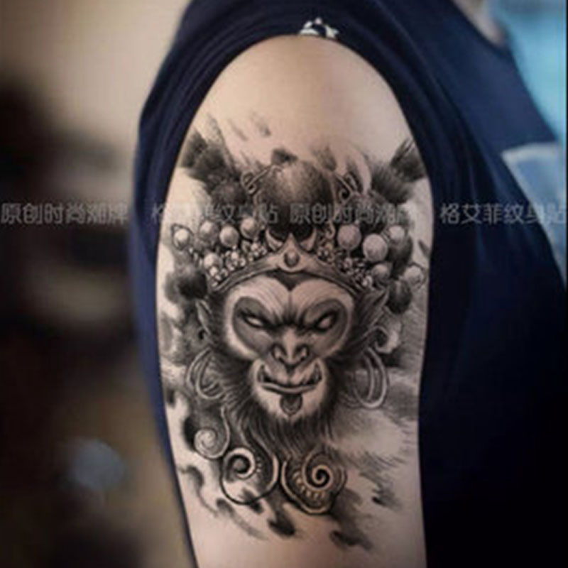 Ge Aifei Brand Monkey King Tattoo Decal Arm Male Waterproof Simulation Totem Monkey Arm Tattoo Sticker Ge Aifei Brand Monkey King Tattoo Decal Arm Male Waterproof Simulation Totem Monkey Arm Tattoo Sticker