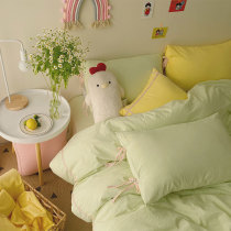 Andromeda 4 pieces of sleeve ~ ultra soft washed cotton full cotton pure cotton girl heart bed bedding nude sleeping pro-skin nemesis red