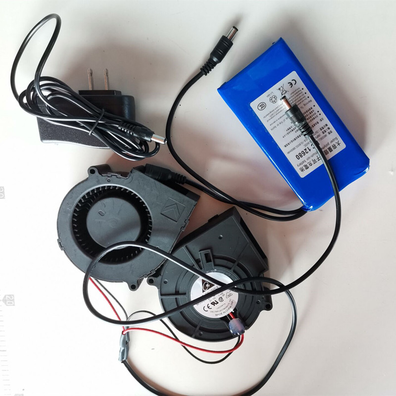 Inflatable card ventilation mold special ventilator lithium battery charger accessories walking can wear air mold person matching purchase