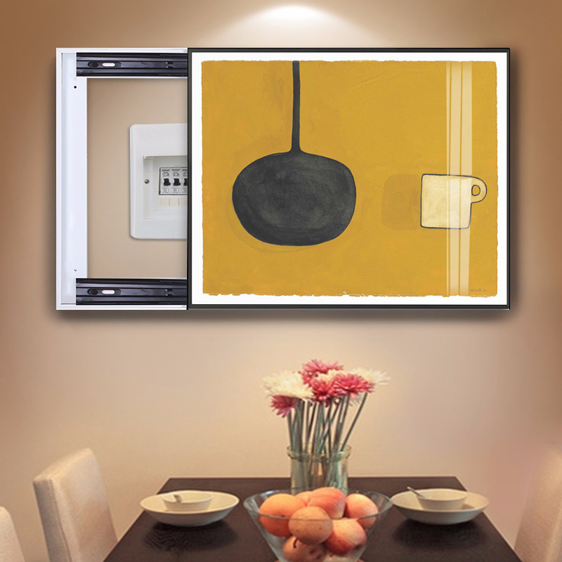 Nordic meter box decorative painting without punching modern simple meter box distribution box blocking power switch box