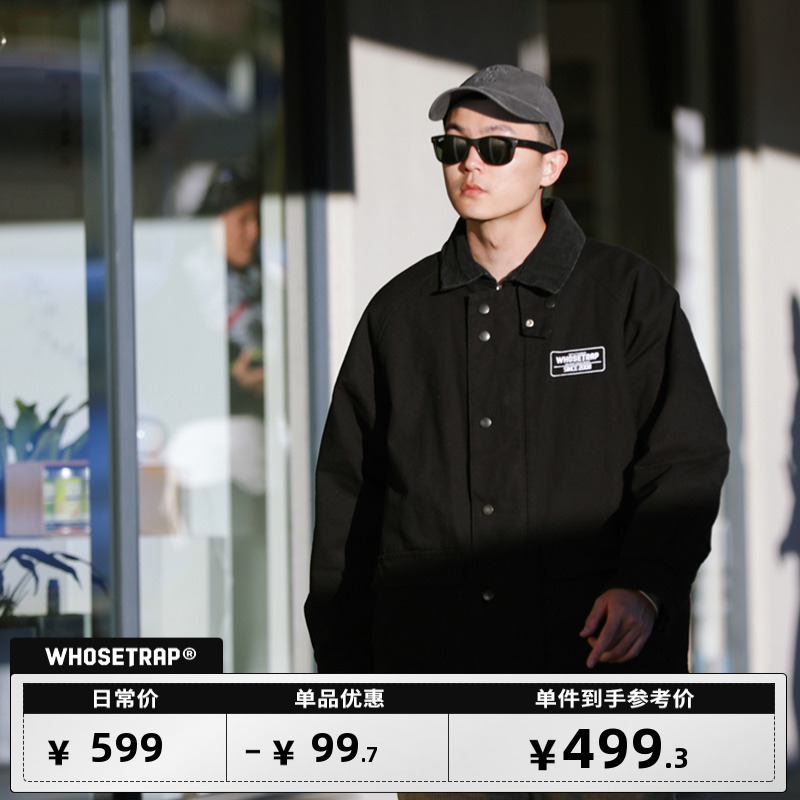 WHOSETRAP New Tide Cards National Tide American Street Tooling Base 100 Hitch Casual Loose Jacket Jacket