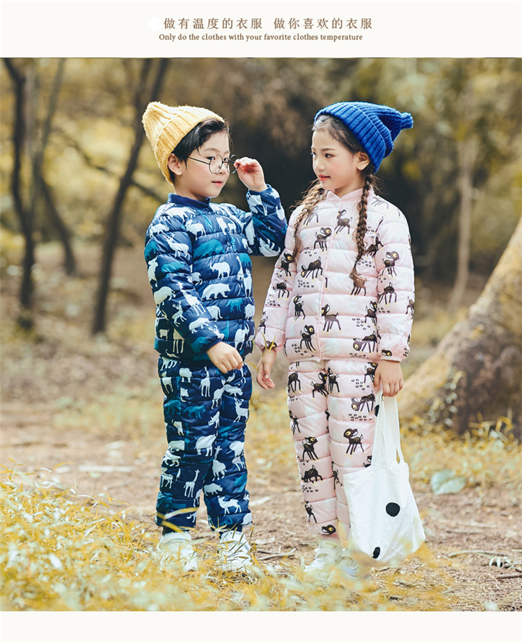 Trẻ em chống mùa mặc đồ lót trẻ em xuống đồ lót cotton cho bé trai và bé gái Áo khoác mùa đông cho bé quần áo trẻ em 10 tuổi