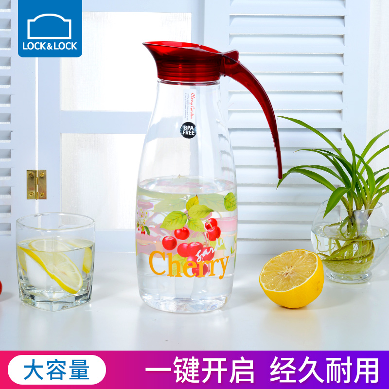Music Buckle Music Buckle Large Capacity Plastic Home Kettle Beverage Maker Cold Kettle Cold White Open Juice Pot Home Teapot W