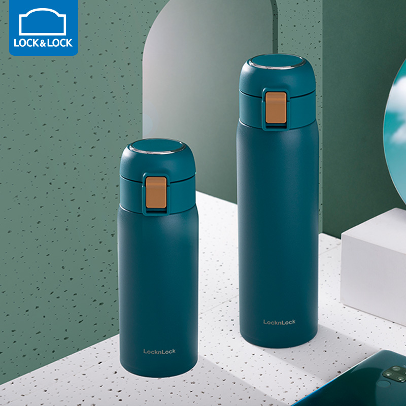 Music Buckle Lotte buckle insulated cup female 304 stainless steel water glass portable mini-minimalist student insulated water glass