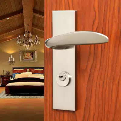 HONGYING modern door lock, single tongue door lock, simple solid handle, good hand feel, door lock
