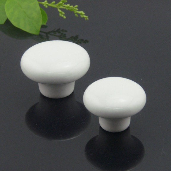 German Hongying White Ceramic Handle Field Garden Round Grain Whole Cabinet Kitchen Drawers Shoe Cabinet Wardrobe Door Handle