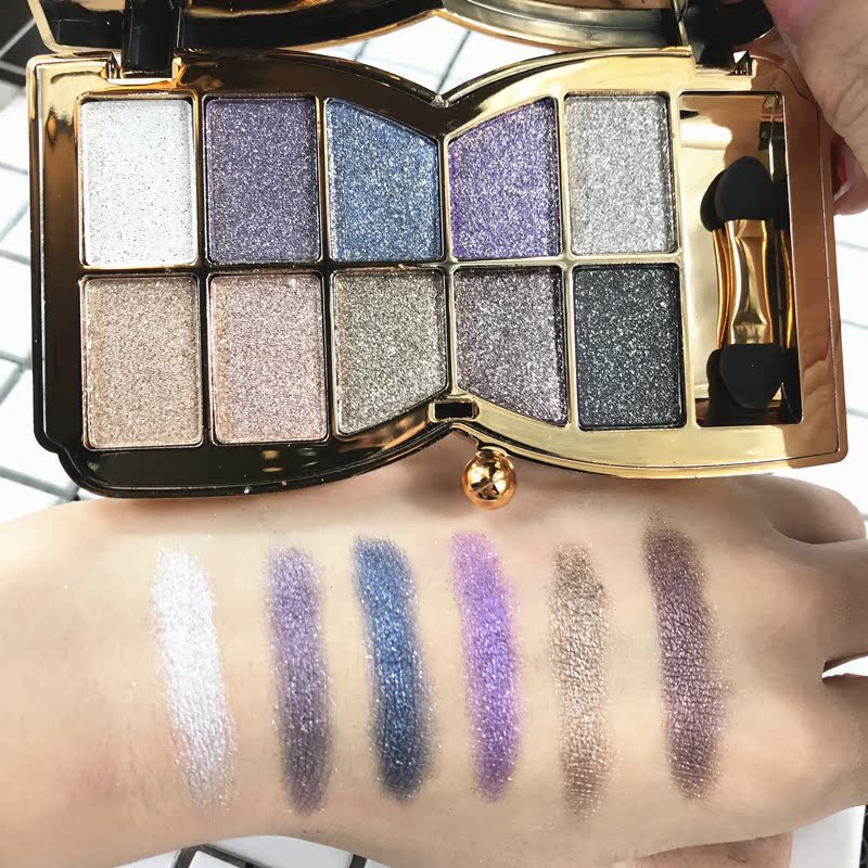 Winnie Cub Peach Makeup 10 Màu Pearl Eye Shadow Diamond Long lanh Trang điểm tự nhiên màu nude - Bóng mắt phấn mắt zeesea