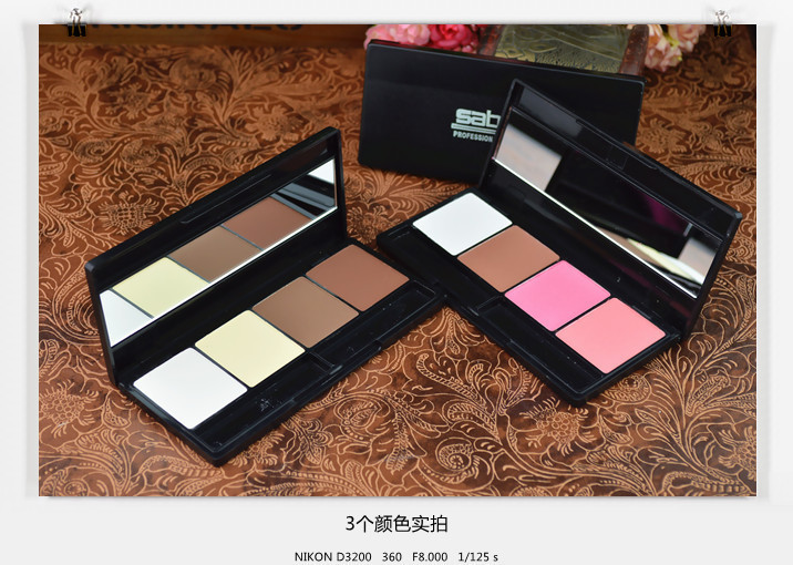 Xác thực bốn màu năng lực sửa chữa khuôn mặt bột bóng cao ánh sáng bóng mũi sửa chữa khuôn mặt bóng tối khuôn mặt sáng phấn bắt sáng mac
