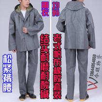 87 old-fashioned canvas split raincoat suit flood prevention Mining site work labor insurance split poncho mens special offer