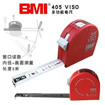 German BMI must be resistant to imported multifunctional stainless steel tape measure drawing circle window reading high precision 3 m metric ruler