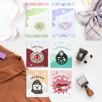 Cartoon Day Ensemble Wind Embroidered dresses Self-adhesive cloth Ledger Handbooks Diy phone Decorative Sticker with Bag Patch Patch