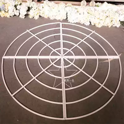 Suspended ceiling ring wrought iron ring hanging ceiling wedding props round frame hanging ceiling yarn stage decoration wedding site layout