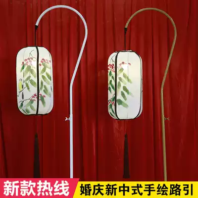 Wedding Chinese style road leading palace lamp Wedding venue on-site props Lantern venue decoration Stage decoration scene decoration