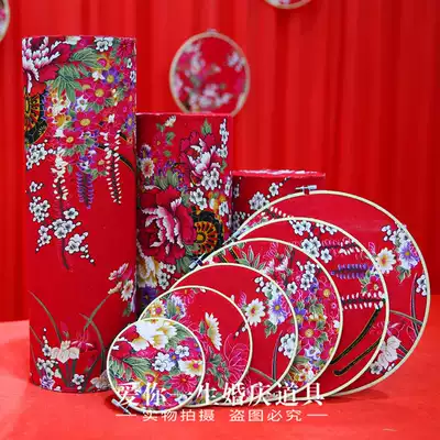 Chinese wedding props Dragon and phoenix candles, saddles, braziers, scales, dragon and phoenix scissors, Chinese knot gourd, Chinese wedding props