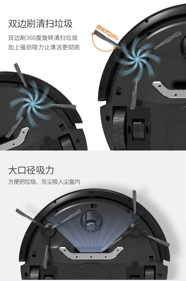 Luofuer quét thông minh robot hút bụi hộ gia đình nhiều chế độ làm sạch tự động chuyển đổi mô hình siêu mỏng mới - Robot hút bụi máy hút bụi mediamart