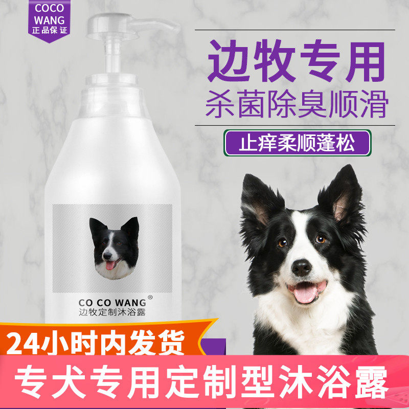 Border collie special dog shower gel sterilization deodorant itching border collie adult dog puppies bath supplies shampoo