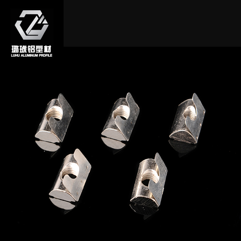 Slider Nut Aluminum Extrusion Material Accessories Aluminum Connector Industrial Aluminum Aluminum Connector Spring Leaf Nut 4545
