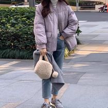 Cotton clothing womens cotton-padded jacket winter 2022 new oversize niche design coat Korean small man