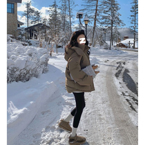 2022 winter new tooling down padded jacket womens short padded jacket Korean version thickened student padded jacket jacket tide
