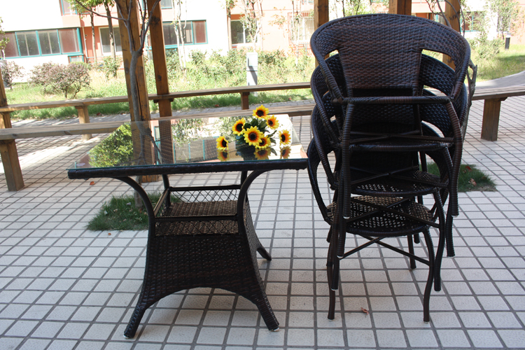 Nội thất Zizhu Ngoài trời 1-28 # Kết hợp bàn và ghế Ban công sân vườn năm mảnh Mây Bàn giải trí ngoài trời - Bàn ghế ngoài trời / sân ban ghe sat ngoai troi