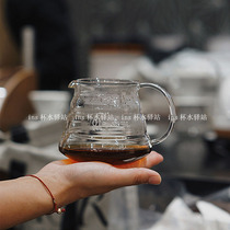 Korean ins heat-resistant glass coffee sharing pot hand-brewed single-origin coffee pot ice American fruit teapot 800ml