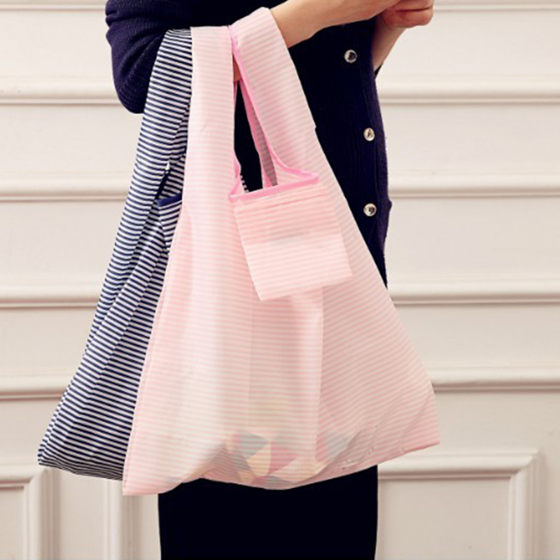 Foldable Shopping Bag, Portable Supermarket Eco-Friendly Bag, Grocery Bag, Large Capacity Tote Bag, Korean Style Foldable Eco-Friendly Bag