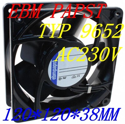 TYP 9652 AC230V original dress German ebmpapst 120 * 120 * 38MM high temperature resistant fan