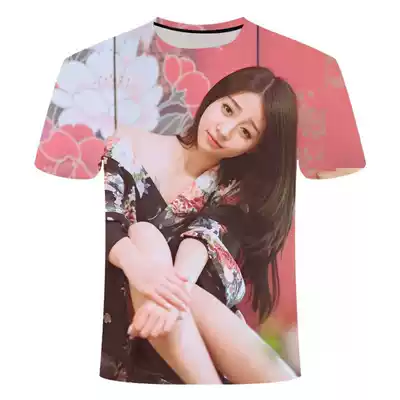 Social spirit guy Ice Silk short sleeve T-shirt men 3D beauty print half sleeve clothes men trend personality pattern