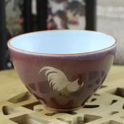 LC smoking set Jingdezhen is equal to Tang Xiaofang hand-painted solitary wood burning Master Cup teacup handmade men's gifts