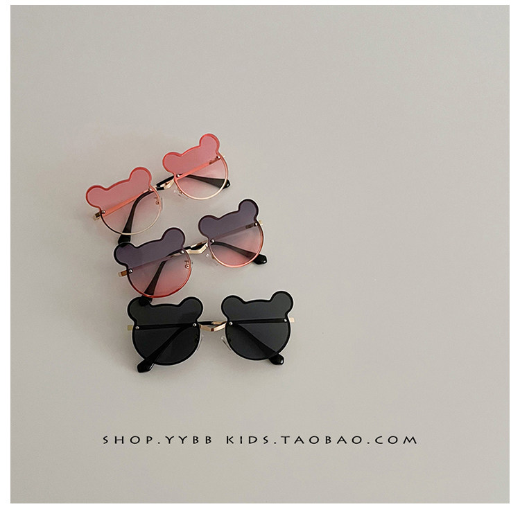 Солнцезащитные очки 儿童太阳镜女童墨镜宝宝眼镜春夏季男童遮阳镜防紫外线可爱小熊款 OTHER