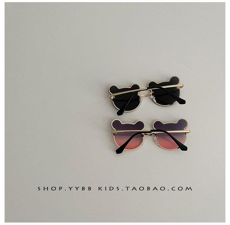 Солнцезащитные очки 儿童太阳镜女童墨镜宝宝眼镜春夏季男童遮阳镜防紫外线可爱小熊款 OTHER