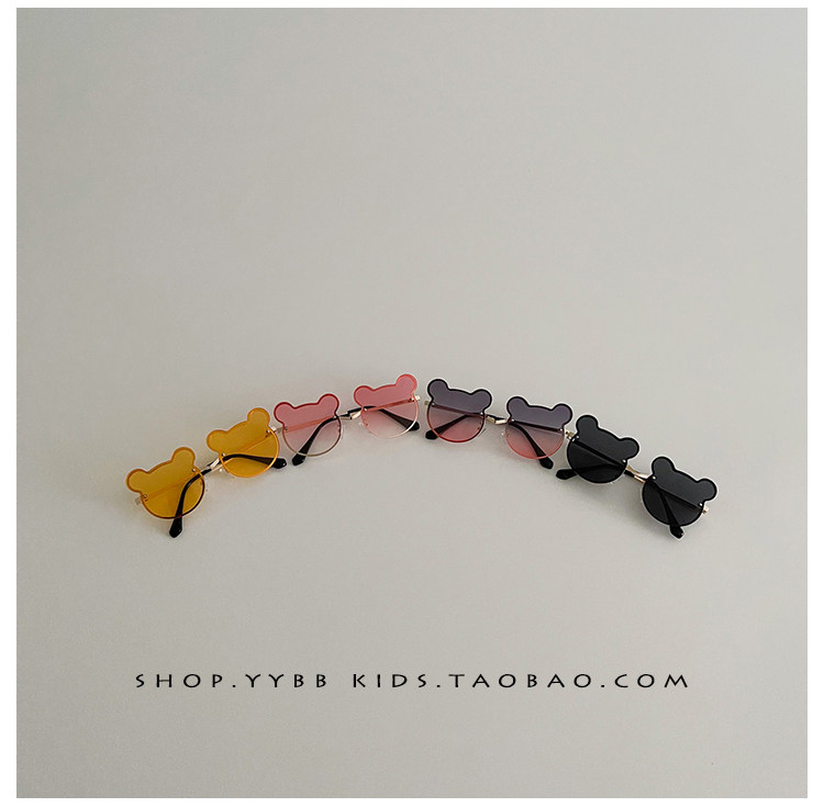 Солнцезащитные очки 儿童太阳镜女童墨镜宝宝眼镜春夏季男童遮阳镜防紫外线可爱小熊款 OTHER