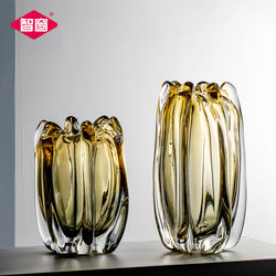 Scandinavian Accessible Luxury Glaze Vase Ornaments Living Room Flower Arrange Green Plant Artificial Flower Hydroponic Flower Vase High-end housewarming gifts