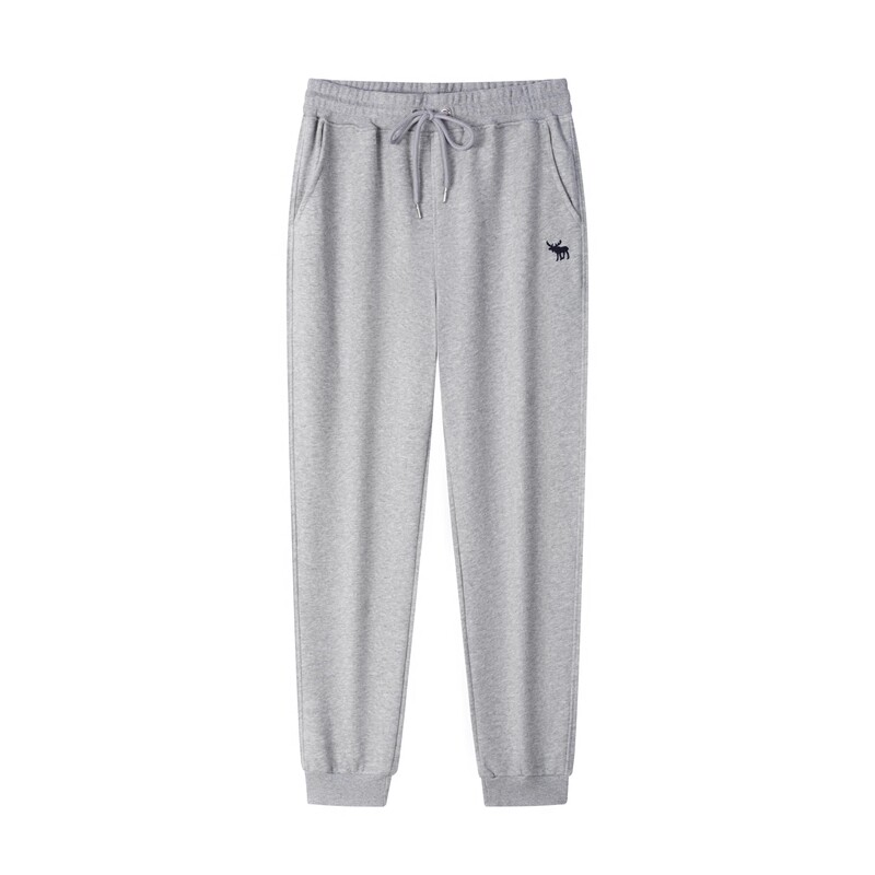 24 Styles of Af Spring and Autumn Thin Men's Sweatpants with Deer Embroidery, Cuffed Jogger Casual Sports Pants, Long Pants, Plus Size