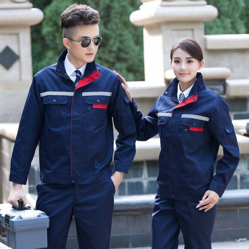 Spring, autumn and winter long-sleeved overalls suits for men and women wear-resistant construction site workers factory workshop auto repair labor insurance clothing custom tops