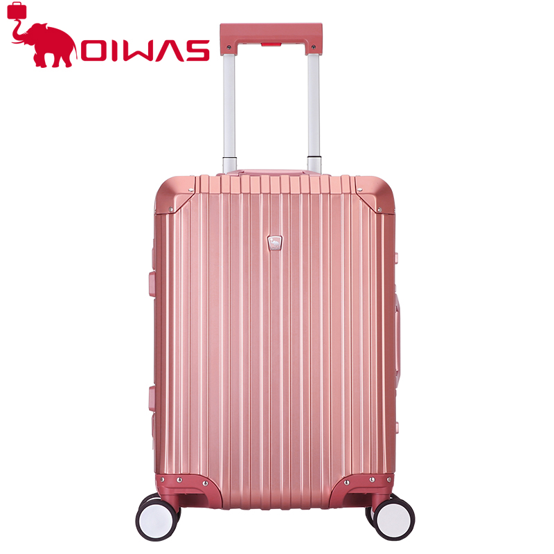 OIWAS trolley case 20 inch red suitcase wedding dowry boarding case female universal wheel password travel male