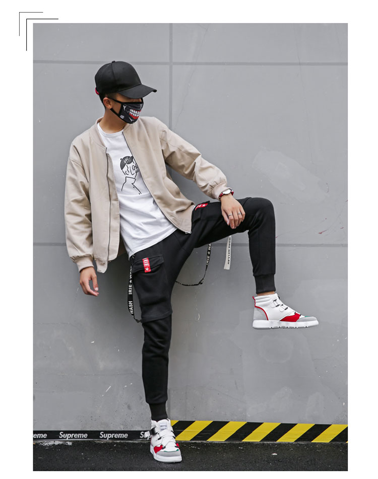 Mùa thu phiên bản Hàn Quốc của không quân giày nam đầu tiên aj1 giày mới Gaobang hip-hop giày thủy triều hoang dã giày cao bình thường giầy thể thao nam