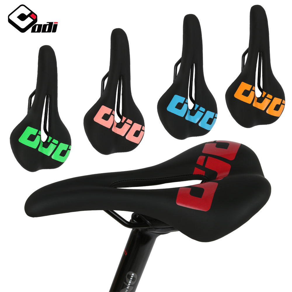 ODI Mountain Road Bike Seat Cushion Saddle Ultra Slim Leather Hollow Comfortable Breathable Casual Folding Car Sitting Bag
