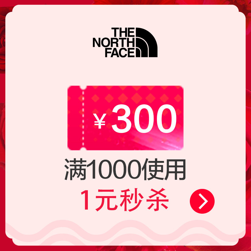 The North Face 北面 满1000元-300元店铺优惠券 图1