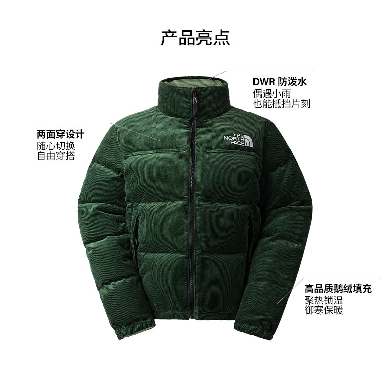 TheNorthFace北面1992NUPTSE 羽绒服女经典复刻ICON鹅绒|831J_THE NORTH FACE ICON 2021