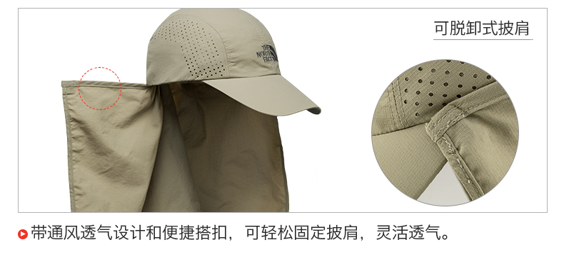 TheNorthFace Bắc mùa xuân và mùa hè sản phẩm mới Unisex độ ẩm wicking mũ thể thao giải trí ngoài trời | 2SAT mũ lưỡi trai nam đẹp