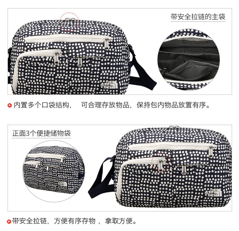 TheNorthFace Bắc mùa xuân và mùa hè mới trọng lượng nhẹ du lịch ngoài trời Unisex Shoulder Bag | 2SAL balo adidas chính hãng