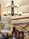 American-Style Staircase Chandelier, Long Chandelier, Three-Story Loft, Rotating Villa, Open-Air Living Room, Duplex Building, Simple Large Chandelier