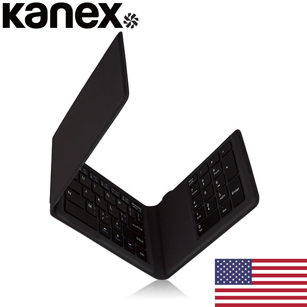 USA Kanex original folding Bluetooth keyboard Pocket keyboard supports 4 device switching full digital keys