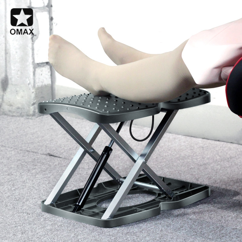 OMAX footstool sofa stool office pedal lifting and holding footstool shelver pad chair