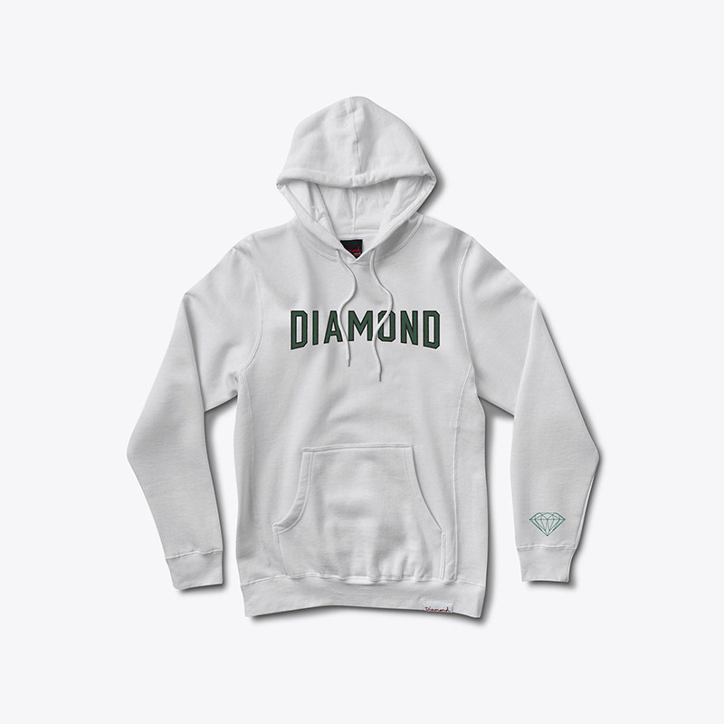 Diamond Supply Co pure breasts LOGO men's clothing headsets Sporting Shirts White
