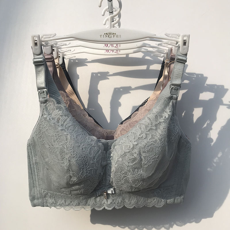 Xiaqi Maternity Nursing Bra, Thin, Push-Up, Anti-Sagging, Large Cup, Dual-Use for Pregnancy and Postpartum, Pregnancy Bra