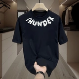 Хлопковая летняя футболка с коротким рукавом подходит для мужчин и женщин, в американском стиле