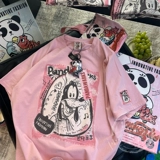 海外订单尾货~剪标撤回外贸夏季潮流重磅纯棉短袖T恤男女情侣上衣