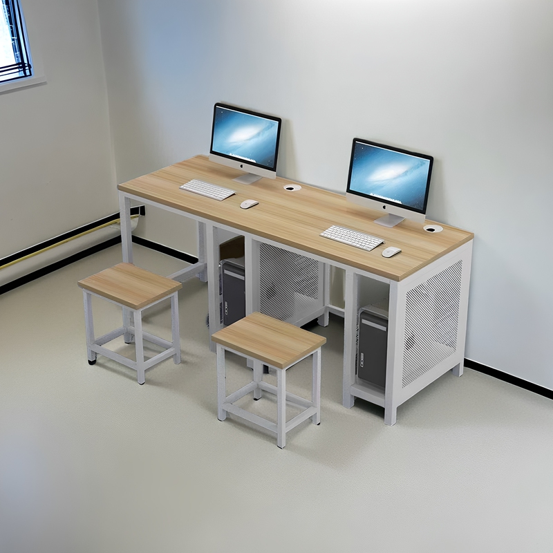 School Training Class Computer Room Computer Desk Single-Person Partitioned Computer Room Double-Person Cloud Desktop All-In-One Computer Desk and Chair School Training Class Computer Room Computer Desk Single-Person Partitioned Computer Room Double-Person Cloud Desktop All-In-One Computer Desk and Chair